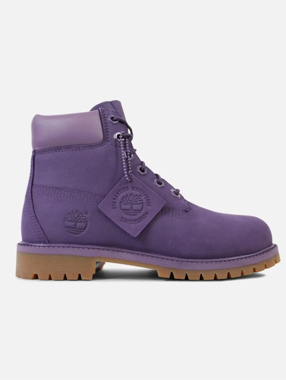 Timberland Women's Purple Lace-Up 6-Inch Boot 3 Youth / 4.5 Women